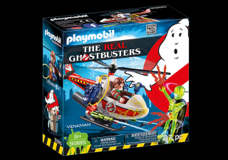 Playmobil Ghostbusters 9385 Venkman z helikopterem