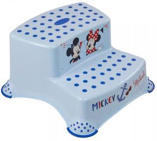 Podest dwustopniowy antypoślizgowy Mickey dla dzieci 3+ Keeeper - niebieski