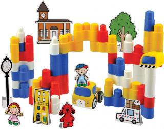 PopBoblocs Zbuduj Sam Miasto dla dzieci 18m+ KA10750 K's Kids