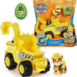 Psi Patrol Dino Rescue Pojazd Deluxe + Figurka + Dinozaur 6056930 Spin Master - Rubble