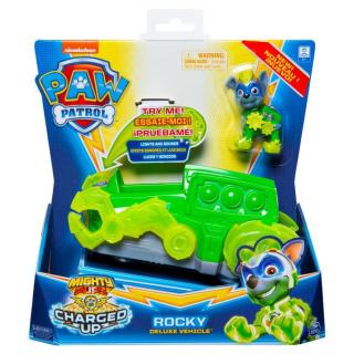 Psi Patrol Mighty Pups Charged Up Pojazd deluxe 6055753 Spin Master - Rocky
