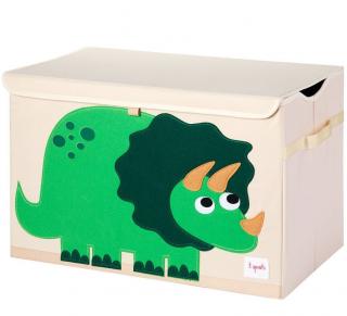 Pudełko zamykane na zabawki 3 Sprouts - dinozaur