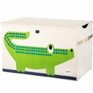 Pudełko zamykane na zabawki 3 Sprouts - krokodyl