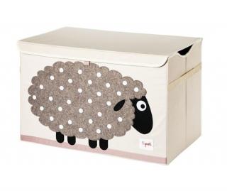 Pudełko zamykane na zabawki 3 Sprouts - owca