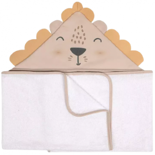 Ręcznik bambusowy Baby/Okrycie kąpielowe kaptur AnimalsLove Albero Mio By Klupś - lion