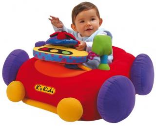 Samochodzik Jumbo Go Go Go miękki dla dzieci 6-24m 10345 K's Kids - czerwony