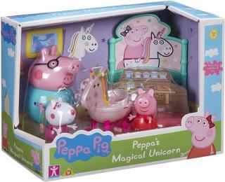 Świnka Peppa zestaw jednorożec 3 figurki + akcesoria PEP07171 TM Toys