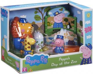 Świnka Peppa Zestaw ZOO 3 figurki + akcesoria PEP07173 TM Toys
