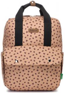 Torba-plecak dla mamy + przewijak Eco Georgi 5543 Babymel - caramel leopard