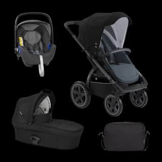 wózek głęboko - spacerowy 3w1 X-Move + fotelik Britax i-size 0-13 X-Lander - Astral Black