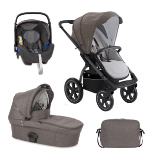 wózek głęboko - spacerowy 3w1 X-Move + fotelik Britax i-size 0-13 X-Lander - Evening Grey