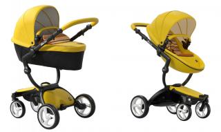 Wózek głęboko-spacerowy z akcesoriami Limited Edition Yellow Xari Mima