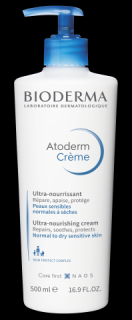 Bioderma Atoderm Ultra-odżywczy krem natłuszczający do ciała, 500 ml