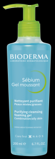 Bioderma Sebium Gel Moussant Antybakteryjny żel oczyszczający, 200 ml