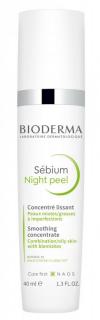 Bioderma Sebium Night peel Delikatny peeling dermatologiczny na noc, 40 ml