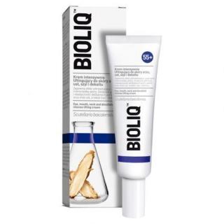 Bioliq 55+ liftingujący krem do skóry wokół oczu, ust, szyi i dekoltu, 30 ml