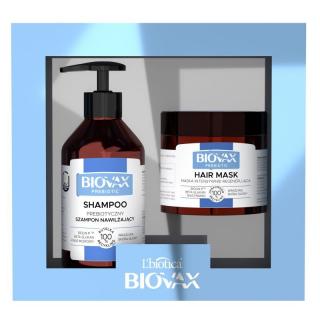 Biovax Prebiotic zestaw Szampon do włosów 200 ml + Maska do włosów 250 ml