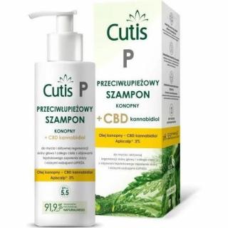 Cutis P Przeciwłupieżowy szampon konopny + CBD, 150 ml
