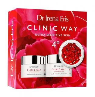 Dr Irena Eris Clinic Way zestaw 4° Dermokrem na dzień SPF 20, 50 ml + Dermokrem na noc, 50 ml + Dermokapsułki, 30 sztuk