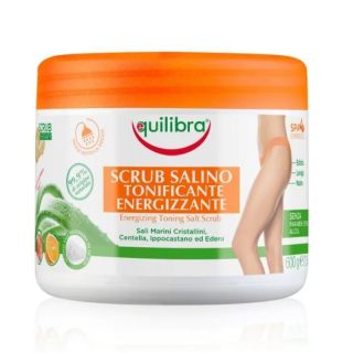 Equilibra Tonizujący peeling solny do ciała, 600 g