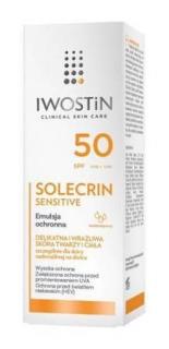 Iwostin Solecrin Sensitive SPF 50 Emulsja ochronna, 100 ml