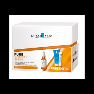 La Roche Posay zestaw Pure Vitamin C serum, 30 ml + Lipikar Gel Lavant żel, 100 ml + Cicaplast Baume B5, 15 ml