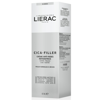 LIERAC Cica-Filler Przeciwzmarszczkowy krem regenerujący, 40 ml