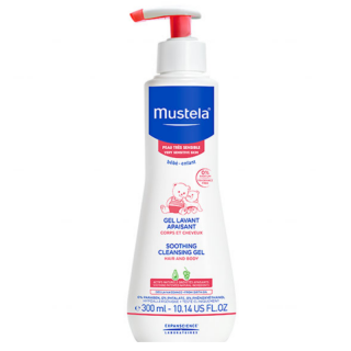 Mustela Bebe Łagodzący żel do mycia włosów i ciała, 300 ml