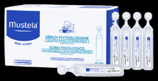 Mustela Bebe serum fizjologiczne do higieny oczu i nosa, 20 ampułek
