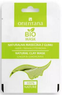 Orientana Bio Mask Maseczka z glinki Imbir i Trawa cytrynowa, 10 ml