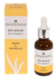 Orientana Bio Serum do twarzy Miód i Propolis, 30 ml