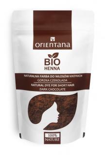 Orientana Naturalna Farba do włosów krótkich Gorzka czekolada, 50 g