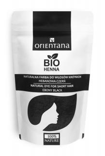 Orientana Naturalna Farba do włosów krótkich Hebanowa czerń, 50 g