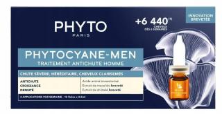 Phytocyane kuracja przeciw postępującemu wypadaniu włosów dla mężczyzn, 12 ampułek