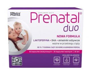 Prenatal Duo, 60 kapsułek żelowych + 30 kapsułek twardych