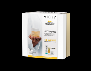 Vichy Neovadiol Peri-Menopause ujędrniający zestaw Krem na dzień, 50 ml + Płyn do demakijażu, 100 ml + Serum, 5 ml + Krem na noc, 15 ml