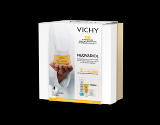 Vichy Neovadiol Post-Menopause zestaw ujędrniający Krem na dzień, 50 ml + płyn do demakijażu, 100 ml + serum, 5 ml + krem na noc, 15 ml