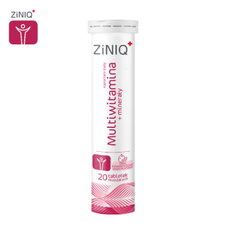 ZiNIQ Multiwitamina + minerały, 20 tabletek musujących