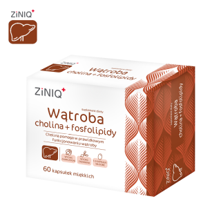 ZiNIQ Wątroba - cholina + fosfolipidy, 60 kapsułek