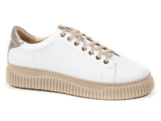 sneakersy AF-1275 Rozmiar: 42 PULSO 1275-BIAŁY-ZŁOTY
