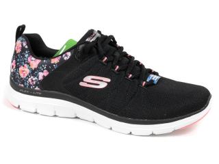 sneakersy FLEX APPEAL 4 LET IT BLOSSOM Rozmiar: 43 SKECHERS 149586-BKMT