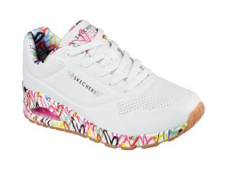 sneakersy UNO LOVING LOVE Rozmiar: 41 SKECHERS 1555060-WHT