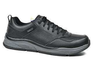 wodoodporne szerokie półbuty BENAGO HOMBR Rozmiar: 47.5 SKECHERS 210021-BLK