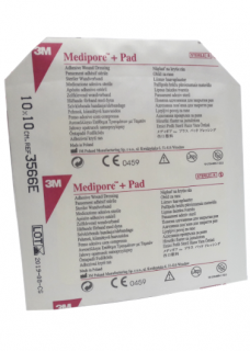 3M Medipore+ Pad włókninowy opatrunek z warstwą chłonną 10cm x 10cm 1 sztuka