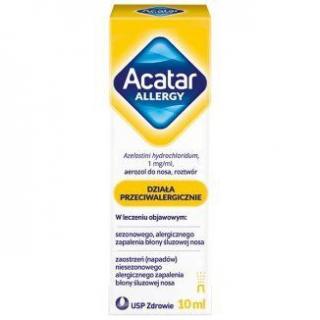 Acatar Allergy spray na alergiczne zapalenie błony śluzowej nosa10 ml