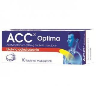 ACC optima 600 mg  10 tabletek