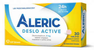 Aleric Deslo Active 5 mg 30 tabletek ulegających rozpadowi w jamie ustnej