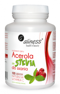 ALINESS Acerola ze Stevią  120 tabletek do ssania