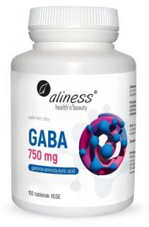 ALINESS GABA 750mg kwas gamma-aminomasłowy 100 tabletek