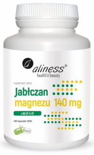 ALINESS Jabłczan Magnezu 140 mg z B6 100 kapsułek